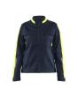 Damen Industriejacke Stretch Dunkel Marineblau/High Vis Gelb L Produktbild img1 S
