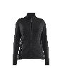 Damen Microfleece-Jacke Schwarz/Mittelgrau XXL Produktbild img1 S