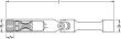 HAZET Zündkerzen Schlüssel 4766-3 ∙ 3/8 Zoll (10 mm) Vierkant hohl ∙ Außen Doppelsechskant Profil ∙ SW 14 mm Produktbild img4 S