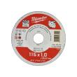 Milwaukee 200 x SCS41 115x1 mm Contractor Thekendisplay Metalltrennscheibe Contractor 115 x 1 mm Produktbild img1 S