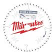 Milwaukee 165/20 mm Z52 Flachtrapezzahn negativ Kreissägeblatt Holz/Alu für Handkreissägen Produktbild img2 S