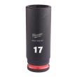 Milwaukee 17 x 65 mm SHOCKWAVE Schlagnuss 3/8" lang Produktbild img1 S