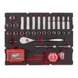 Milwaukee 70-teilige Einlage für PACKOUT Koffer mit Schubladen Sechskantschlüssel, SHOCKWAVE Bits & 1/2" Ratschen u. Steckschlüsseleinsätze Einlage Produktbild