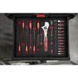 Milwaukee 35-teilige Einlage für PACKOUT Koffer mit Schubladen 1/4" Ratschen- u. Steckschlüsseleinsätze, Tri-Lobe-Schraubendreher & Rollgabelschlüssel Einlage Produktbild img4 S