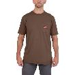Arbeits-T-Shirt braun mit UV-Schutz WTSSBR-S Produktbild img1 S