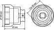 HAZET Nkw Achsmutter-Steckschlüssel 4937-80 ∙ 3/4 Zoll (20 mm) Vierkant hohl ∙ SW 80 mm Produktbild img3 S