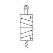 RIEGLER 5/2-Wegeventil, mechanisch betätigt, »M5«, Rollenhebel, G 1/8 Produktbild img2 S
