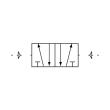RIEGLER 5/2-Wegeventil, pneumatisch, »4A«, bistabil, M5 Produktbild img2 S