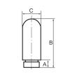 RIEGLER Kunststoff-Schalldämpfer, G 1/8, Porenweite max. 50 µm Produktbild img2 S