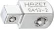 HAZET Durchsteckvierkant 6413-2 ∙ 3/8 Zoll (10 mm) Vierkant massiv ∙ 1/4 Zoll (6,3 mm) Vierkant massiv ∙ Länge: 22 mm Produktbild img1 S