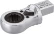 HAZET Einsteck-Ratschen-Ringschlüssel 6606D-16 ∙ 14 x 18 mm Einsteck-Vierkant massiv ∙ Außen Doppelsechskant Profil ∙ SW 16 mm Produktbild img1 S