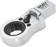 HAZET Einsteck-Ratschen-Ringschlüssel 6606D-16 ∙ 14 x 18 mm Einsteck-Vierkant massiv ∙ Außen Doppelsechskant Profil ∙ SW 16 mm Produktbild img4 S