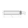 Dormer Pramet DIN 69871 Rohling für Spezialhalter 69871.40A-BLA.63.250 Produktbild img2 S
