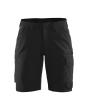 Damen Service Shorts 4-Wege-Stretch Schwarz/Dunkelgrau C36 Produktbild img1 S