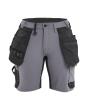 Damen Handwerkershorts 4-Wege-Stretch Mittelgrau/Schwarz C34 Produktbild img1 S