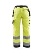 Damen High Vis Arbeitshose mit Werkzeugtaschen High Vis Gelb/Schwarz D24 Produktbild img2 S