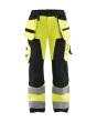 Damen High Vis Arbeitshose mit Werkzeugtaschen High Vis Gelb/Schwarz D24 Produktbild img1 S