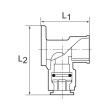 RIEGLER Wandwinkel, Messing, »speedfit« G 1/2, für Rohr Außen-ø 15 mm Produktbild img2 S
