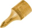 HAZET Schraubendreher-Steckschlüsseleinsatz 8507-PZ1 ∙ 1/4 Zoll (6,3 mm) Vierkant hohl ∙ Pozidriv Profil PZ ∙ SW PZ1 Produktbild img1 S