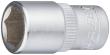 HAZET Steckschlüsseleinsatz 850-9 ∙ 1/4 Zoll (6,3 mm) Vierkant hohl ∙ Außen Sechskant-Tractionsprofil ∙ SW 9 mm Produktbild img1 S