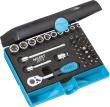 HAZET Steckschlüssel Satz 853-2 ∙ 1/4 Zoll (6,3 mm) Vierkant hohl ∙ Außen Sechskant-Tractionsprofil, Kreuzschlitz Profil PH, Pozidriv Profil PZ, Schlitz Profil, Tamper Resistant TORX® Profil ∙ 35-teilig ∙ 3 – 14 ∙ PH1 – PH3 ∙ PZ1 – PZ3 ∙ T10H – T40H Produktbild img1 S
