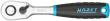 HAZET HiPer Feinzahn-Umschaltknarre ∙ Sicherheitsverriegelung 863HPS ∙ 1/4 Zoll (6,3 mm) Vierkant massiv ∙ Länge: 116 mm Produktbild img4 S
