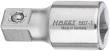 HAZET Verlängerung 867-1 ∙ 1/4 Zoll (6,3 mm) Vierkant hohl ∙ 1/4 Zoll (6,3 mm) Vierkant massiv ∙ Länge: 25 mm Produktbild img1 S