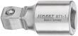 HAZET Verlängerung ∙ schwenkbar 871-1 ∙ 1/4 Zoll (6,3 mm) Vierkant hohl ∙ 1/4 Zoll (6,3 mm) Vierkant massiv ∙ Länge: 25 mm Produktbild img1 S