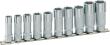 HAZET Steckschlüssel Satz ∙ Sechskant 880LG/10H ∙ 3/8 Zoll (10 mm) Vierkant hohl ∙ Außen Sechskant-Tractionsprofil ∙ 10-teilig ∙ 10 – 19 Produktbild img1 S