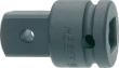 HAZET Vergrößerungsstück 9007S-1 ∙ 1/2 Zoll (12,5 mm) Vierkant hohl ∙ 3/4 Zoll (20 mm) Vierkant massiv ∙ Länge: 49 mm Produktbild img1 S