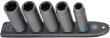 HAZET SmartRail ∙ Flexible Kunststoff-Steckleiste 900SLG-SR/5 ∙ 1/2 Zoll (12,5 mm) Vierkant hohl ∙ Außen Sechskant-Tractionsprofil ∙ 5-teilig ∙ 13 ∙ 17 ∙ 19 ∙ 22 ∙ 24 Produktbild img2 S