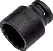 HAZET Schlag-, Maschinenschrauber Steckschlüsseleinsatz 900SZ-30 ∙ 1/2 Zoll (12,5 mm) Vierkant hohl ∙ Außen Doppelsechskant-Tractionsprofil ∙ SW 30 mm Produktbild img1 S
