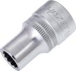 HAZET Steckschlüsseleinsatz 900Z-10 ∙ 1/2 Zoll (12,5 mm) Vierkant hohl ∙ Außen Doppelsechskant-Tractionsprofil ∙ SW 10 mm Produktbild img1 S