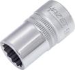 HAZET Steckschlüsseleinsatz 900Z-14 ∙ 1/2 Zoll (12,5 mm) Vierkant hohl ∙ Außen Doppelsechskant-Tractionsprofil ∙ SW 14 mm Produktbild img1 S