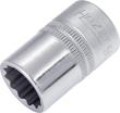 HAZET Steckschlüsseleinsatz 900Z-16 ∙ 1/2 Zoll (12,5 mm) Vierkant hohl ∙ Außen Doppelsechskant-Tractionsprofil ∙ SW 16 mm Produktbild img1 S