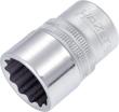HAZET Steckschlüsseleinsatz 900Z-19 ∙ 1/2 Zoll (12,5 mm) Vierkant hohl ∙ Außen Doppelsechskant-Tractionsprofil ∙ SW 19 mm Produktbild img1 S