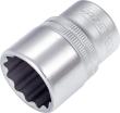 HAZET Steckschlüsseleinsatz 900Z-22 ∙ 1/2 Zoll (12,5 mm) Vierkant hohl ∙ Außen Doppelsechskant-Tractionsprofil ∙ SW 22 mm Produktbild img1 S