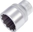 HAZET Steckschlüsseleinsatz 900Z-26 ∙ 1/2 Zoll (12,5 mm) Vierkant hohl ∙ Außen Doppelsechskant-Tractionsprofil ∙ SW 26 mm Produktbild img1 S