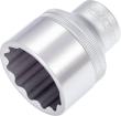 HAZET Steckschlüsseleinsatz 900Z-34 ∙ 1/2 Zoll (12,5 mm) Vierkant hohl ∙ Außen Doppelsechskant-Tractionsprofil ∙ SW 34 mm Produktbild img1 S