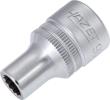 HAZET Steckschlüsseleinsatz 900Z-8 ∙ 1/2 Zoll (12,5 mm) Vierkant hohl ∙ Außen Doppelsechskant-Tractionsprofil ∙ SW 8 mm Produktbild img1 S
