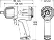HAZET Schlagschrauber 9012ECO ∙ Lösemoment maximal [Nm]: 1700 Nm ∙ 1/2 Zoll (12,5 mm) Vierkant massiv ∙ Hochleistungs-Doppelhammer-Schlagwerk Produktbild img4 S
