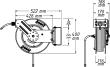 HAZET Schlauchaufroller ∙ offen ∙ 20 m ∙ 10 mm Innen-⌀ 9040OS-10 ∙ 20 m Produktbild img7 S