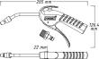 HAZET Ausblaspistole ∙ 100 mm ∙ mit Venturidüse und gebogenem Rohr 9040P-4 ∙ Länge: 265 mm Produktbild img6 S