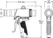 HAZET Saug- / Blaspistole ∙ umschaltbar 9043N-10 ∙ Länge: 148 mm Produktbild img11 S
