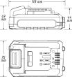 HAZET Li-Ion-Akku-Pack ∙ 18 Volt ∙ 2,5 Ah (Amperestunden) 9500-025 ∙ L x B x H: 120 mm x 75 mm x 50 mm Produktbild img3 S