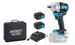 HAZET Akku-Schlagschrauber 9512-950/4 ∙ Lösemoment maximal [Nm]: 950 Nm ∙ 1/2 Zoll (12,5 mm) Vierkant massiv ∙ 4-teilig Produktbild img7 S