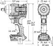 HAZET Akku-Schlagschrauber 9512-950 ∙ Lösemoment maximal [Nm]: 950 Nm ∙ 1/2 Zoll (12,5 mm) Vierkant massiv ∙ L x B x H: 159 mm x 74 mm x 227 mm Produktbild img7 S