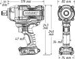 HAZET Akku-Schlagschrauber 9513-2100 ∙ Lösemoment maximal [Nm]: 2100 Nm ∙ 3/4 Zoll (20 mm) Vierkant massiv ∙ L x B x H: 209 mm x 98 mm x 243 mm Produktbild img9 S