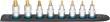 HAZET SmartRail ∙ Flexible Kunststoff-Steckleiste 992T-SR/8 ∙ 1/2 Zoll (12,5 mm) Vierkant hohl ∙ Innen TORX® Profil ∙ 8-teilig ∙ T20 ∙ T25 ∙ T30 ∙ T40 ∙ T45 ∙ T50 ∙ T55 ∙ T60 Produktbild img1 S