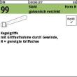 Reyher DIN 99 Stahl Form N galvanisch verzinkt Kegelgriffe mit Griffaufnahme durch Gewinde, geneigte Griffachse Produktbild img1 S